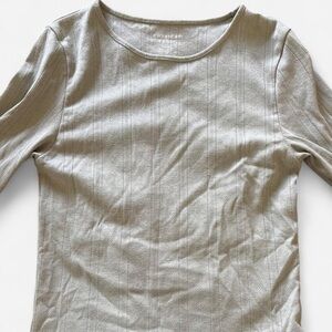 Sage Green Women’s Long Sleeve Ribbed Tee